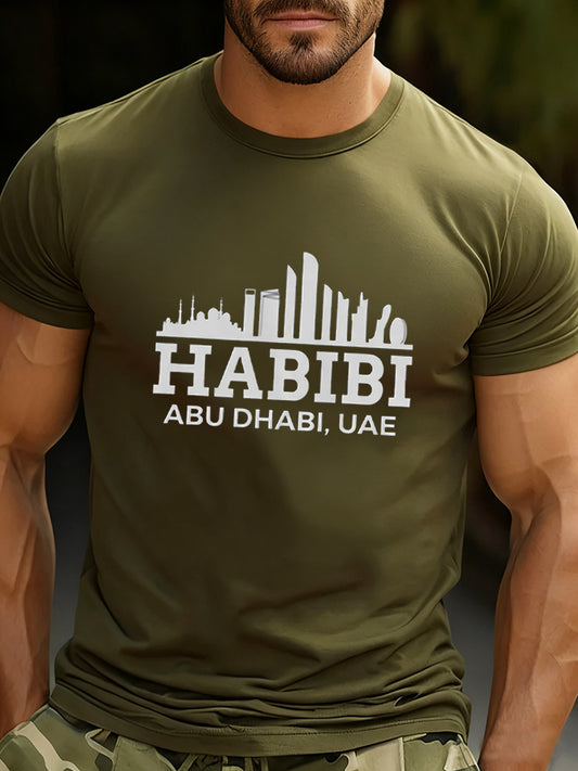 Men's Casual Loose-Fit Crew Neck Short Sleeve T-Shirt