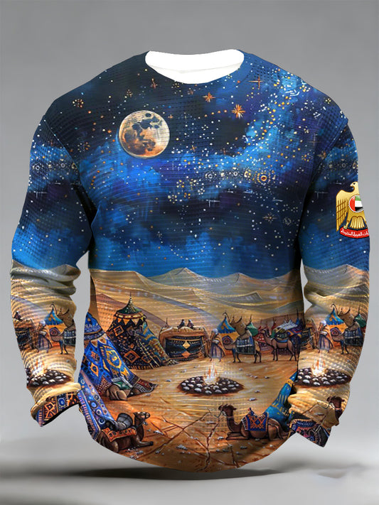 Men's Uae Desert Print Comfort T-Shirt